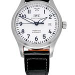 IWC Pilot Mark IW327002 (2021) - Zilver wijzerplaat 40mm Staal (1/6)