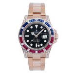 Rolex GMT-Master II 126755SARU (Onbekend (willekeurig serienummer)) - Zwart wijzerplaat 40mm Roségoud (1/7)