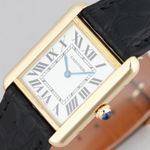 Cartier Tank Solo 2743 (2007) - White dial 24 mm Yellow Gold case (5/8)