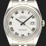 Rolex Datejust 36 116234 (2005) - Wit wijzerplaat 36mm Staal (2/8)