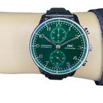 IWC Portuguese Chronograph IW371615 (2024) - Groen wijzerplaat 41mm Staal (2/8)