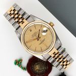 Rolex Datejust 36 16233 (1997) - Champagne dial 36 mm Gold/Steel case (1/8)