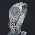 Rolex Oyster Perpetual Lady Date 69240 (1997) - Blue dial 26 mm Steel case (2/7)