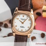 Rolex Cellini 5320 (1999) - Silver dial 32 mm Red Gold case (3/8)