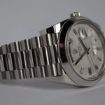 Rolex Day-Date 40 228206 (2022) - White dial 40 mm Platinum case (6/8)