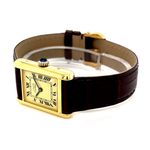 Cartier Tank Vermeil Cartier Tank Vermeil SM (Unknown (random serial)) - Yellow dial 28 mm Silver case (4/8)