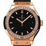 Hublot Classic Fusion Quartz 581.OX.1181.RX.1104 (2024) - Zwart wijzerplaat 33mm Roségoud (2/2)