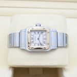 Cartier Santos Galbée 1057930 (Onbekend (willekeurig serienummer)) - Wit wijzerplaat 24mm Goud/Staal (5/8)