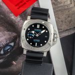 Panerai Luminor Submersible PAM00973 (Onbekend (willekeurig serienummer)) - Zwart wijzerplaat 42mm Staal (1/8)