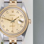 Rolex Datejust 36 16233 (1997) - Champagne dial 36 mm Gold/Steel case (5/8)