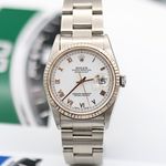 Rolex Datejust 36 16234 (Unknown (random serial)) - White dial 36 mm Steel case (6/8)