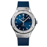 Hublot Classic Fusion Blue 565.NX.7170.RX (2025) - Blauw wijzerplaat 38mm Titanium (1/1)