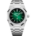 Audemars Piguet Royal Oak Jumbo 16202PT.OO.1240PT.01 (2025) - Green dial 39 mm Platinum case (1/1)