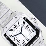 Cartier Santos WSSA0029 (2024) - Silver dial 35 mm Steel case (3/8)