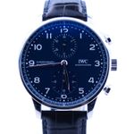 IWC Portuguese Chronograph IW371601 (2019) - Blue dial 41 mm Steel case (1/1)