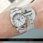 Rolex Datejust Turn-O-Graph 116264 (2008) - White dial 36 mm Steel case (2/4)