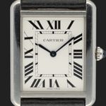 Cartier Tank Solo WSTA0028 (Onbekend (willekeurig serienummer)) - Wit wijzerplaat 35mm Staal (2/8)