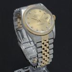 Rolex Datejust 36 16233 (1991) - Gold dial 36 mm Gold/Steel case (6/7)