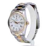 Rolex Oyster Perpetual Date 15053 (1983) - White dial 34 mm Gold/Steel case (2/8)