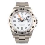 Rolex Explorer II 226570 (2022) - Wit wijzerplaat 42mm Staal (1/2)