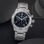 Breguet Type XX - XXI - XXII 3800 / ST 92 S W 9 (Unknown (random serial)) - Black dial 39 mm Steel case (1/8)