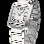 Cartier Tank Française 2384 (2006) - White dial 20 mm Steel case (7/8)