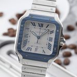 Cartier Santos WSSA0047 (Unknown (random serial)) - Grey dial 40 mm Steel case (1/8)