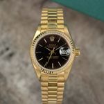 Rolex Lady-Datejust 69178 (1984) - Bruin wijzerplaat 26mm Geelgoud (1/4)