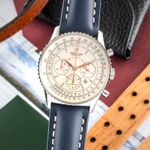 Breitling Montbrillant A41370 (2007) - Zilver wijzerplaat 38mm Staal (3/8)