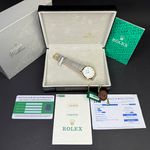 Rolex Cellini 4112 (1990) - White dial 32 mm Yellow Gold case (4/8)