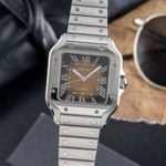 Cartier Santos WSSA0065 (2024) - Bronze dial 35 mm Steel case (3/8)