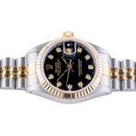 Rolex Lady-Datejust 69173 (1990) - Black dial 26 mm Gold/Steel case (5/8)