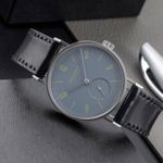 NOMOS Tangente 179.S16 (Unknown (random serial)) - Grey dial 38 mm Steel case (2/8)
