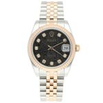 Rolex Datejust 31 178271 (2005) - Black dial 31 mm Gold/Steel case (1/8)