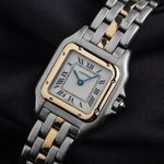 Cartier Panthère 1057917 (1991) - Wit wijzerplaat 22mm Goud/Staal (3/8)
