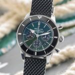 Breitling Superocean Heritage II Chronograph AB01621A1L1S1 (2020) - Green dial 44 mm Steel case (3/8)