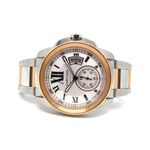 Cartier Calibre de Cartier 3389 (2017) - Wit wijzerplaat 42mm Goud/Staal (2/7)
