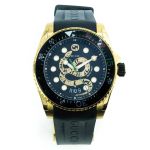 Gucci Dive YA136219 (2023) - Black dial 45 mm Gold/Steel case (3/3)