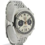 TAG Heuer Carrera 1153 (1970) - Silver dial 38 mm Steel case (3/8)