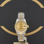 Rolex Lady-Datejust 69173 (1994) - Gold dial 26 mm Gold/Steel case (1/7)