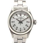 Rolex Oyster Perpetual 6618 (1972) - Wit wijzerplaat 26mm Staal (1/5)