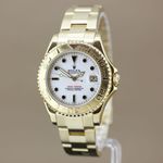 Rolex Yacht-Master 68628 (Unknown (random serial)) - White dial 35 mm Yellow Gold case (2/8)
