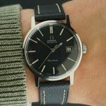 Omega Genève 166.098 (1971) - Black dial 35 mm Steel case (2/8)