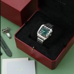 Cartier Santos WSSA0062 (2024) - Groen wijzerplaat 40mm Staal (4/4)