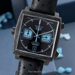 TAG Heuer Monaco CAW2190.FC6437 (Unknown (random serial)) - Black dial 39 mm Carbon case (1/8)