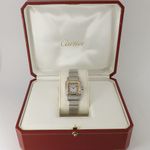 Cartier Santos Galbée 1567 (1998) - White dial 24 mm Steel case (8/8)