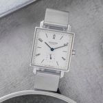 NOMOS Tetra 408 (Onbekend (willekeurig serienummer)) - Wit wijzerplaat 30mm Staal (1/8)