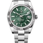 Rolex Sky-Dweller 336934 (2025) - Green dial 42 mm Gold/Steel case (1/1)