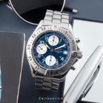 Breitling Colt Chronograph A13035 (1995) - Blue dial 42 mm Steel case (3/8)