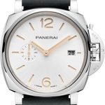 Panerai Luminor Due PAM01428 (2026) - Wit wijzerplaat 42mm Staal (1/1)